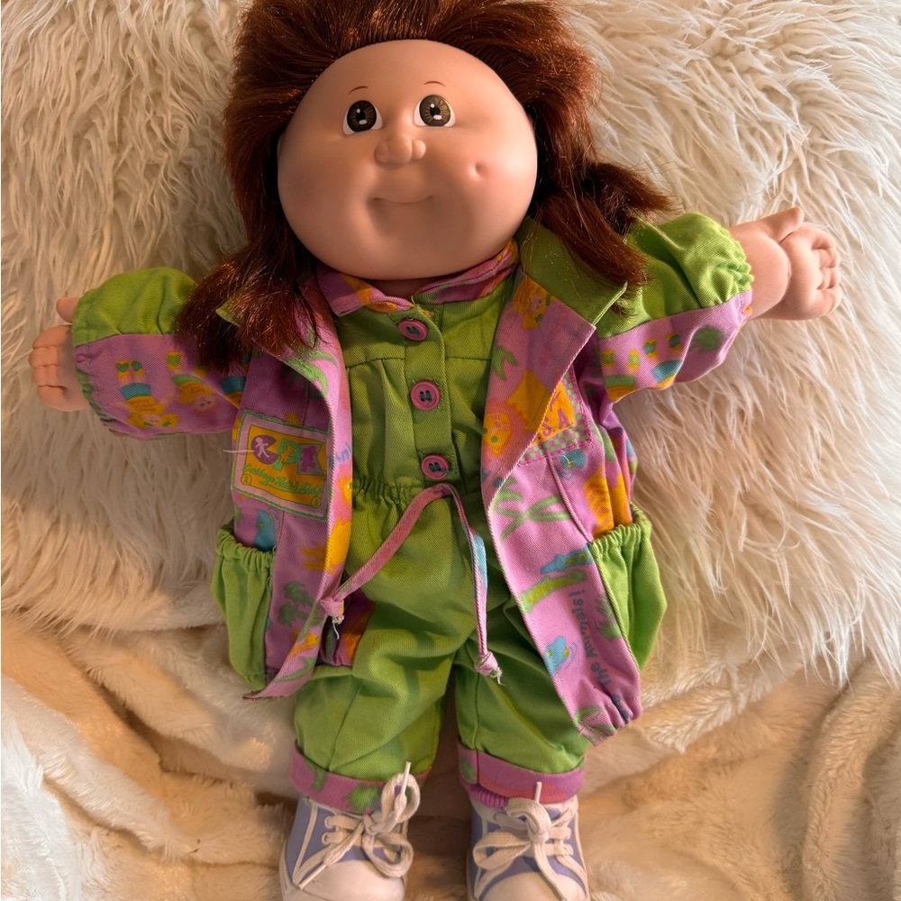 Cabbage Patch Kids Designer Line Auburn Mullet Girl - Vintage VHTF (1989)